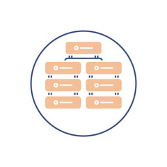 data center icons  symbol vector elements for infographic web