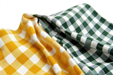 Colorful checkered tablecloths