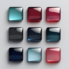 Glassmorphism UI Button Pack:  Modern Web Design Elements