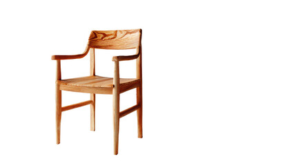 Wooden Chair: A captivating studio shot presents a meticulously crafted wooden chair, a testament to both design and the enduring warmth of natural materials.