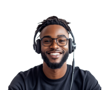 Engaging virtual communication session online professional positive isolated on transparent background