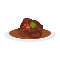 rendang icon vektor