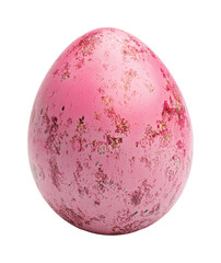 Decorative pink egg display still life isolated on transparent background