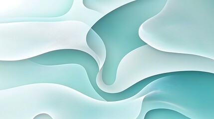 Abstract Teal Wave Background. (2)