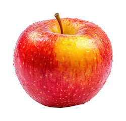 Refreshing red apple kitchen counter food bright light isolated on transparent background