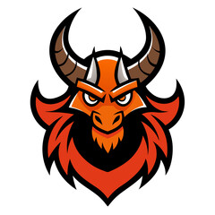 Viking Dragonfly mascot logo vector