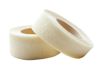 Crafting essentials adhesive tape rolls for artists creative workspace detail isolated on transparent background