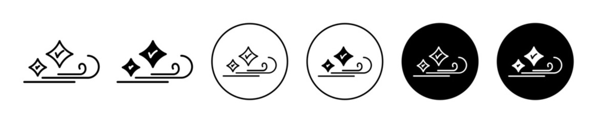 Clean Air icons. minimal vector symbol