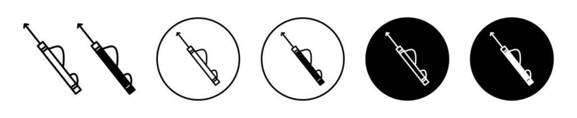 Harpoon icons. minimal vector symbol