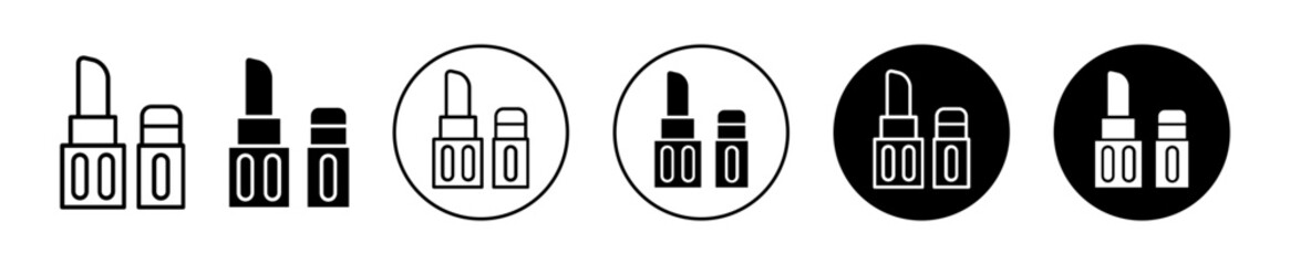 Lip balm icons. minimal vector symbol