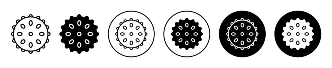 Massage ball icons. minimal vector symbol