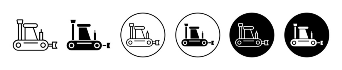Snowplow icons. minimal vector symbol