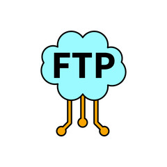 ftp icons  symbol vector elements for infographic web