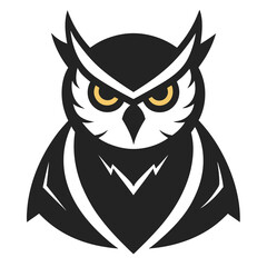 Obraz premium Urban Owl mascot logo vector silhouette
