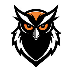Obraz premium Urban Owl mascot logo vector silhouette