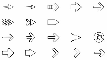 arrows big black set of web icons in line style  a (2).eps