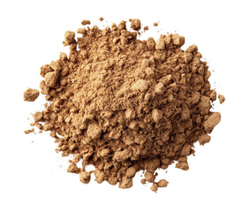 Using natural clay powder for crafts home and projects creative isolated on transparent background
