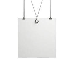 Hanging Blank White Signagewhite transparent background