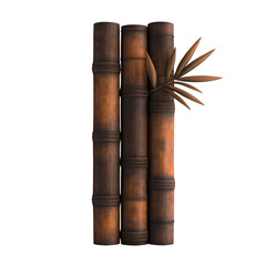 Minimalist bamboo room divider with natural elegance