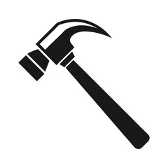 Solid Black Hammer Illustration
