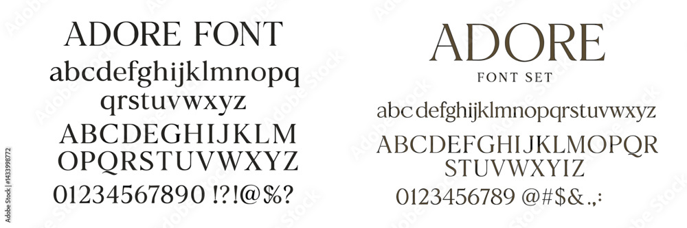 Poster Unique font examples displayed in a clean layout showcasing character sets and styles for creative design projects online