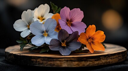 Fototapeta premium Vibrant flower arrangement botanical garden photography natural light close-up floral beauty for eco awareness