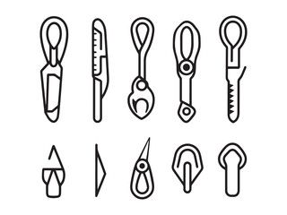 Pax Cutter line art abstract design