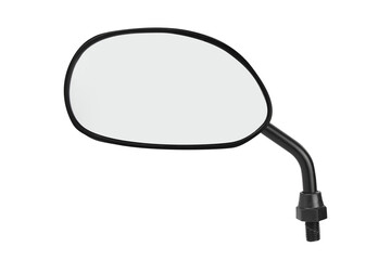 Mirror motorcycle isolate on Transparent background.