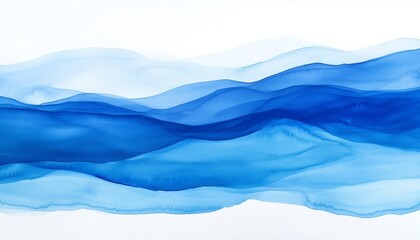 파란색수채화물감그라데이션배경