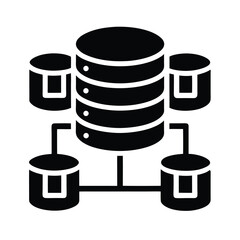 Modern Database System Icon for Tech Projects