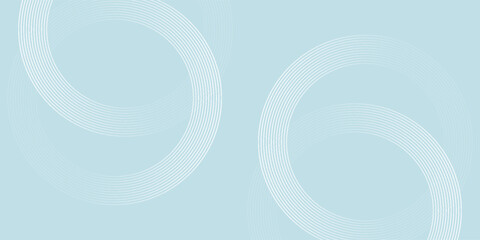 Modern abstract background. Glossy white gradient circle lines. Minimal geometric pattern. Simple graphic elements. Futuristic concept