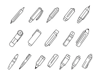 Pen Stand line art creative sketch drawing