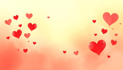 로맨틱한하트그라데이션배경