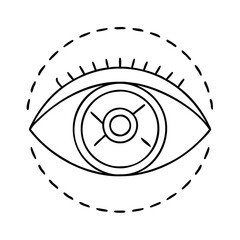 eye line icon icon, eye line icon vector illustration-simple illustration of eye line icon, perfect for eye line icon logos and icons