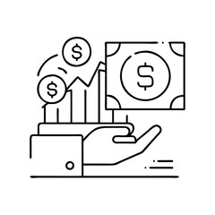 finance icon, finance vector illustration-simple illustration of finance, perfect for finance logos and icons