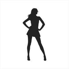 silhouette of a girl