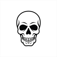 Fototapeta premium human skull vector illustration