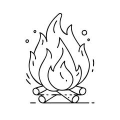 fire flame icon, fire flame vector illustration-simple illustration of fire flame, perfect for fire flame logos and icons