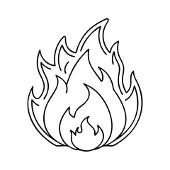 fire flame icon icon, fire flame icon vector illustration-simple illustration of fire flame icon, perfect for fire flame icon logos and icons