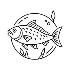 fish icon icon, fish icon vector illustration-simple illustration of fish icon, perfect for fish icon logos and icons
