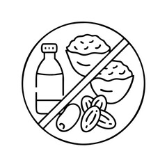 food allergens icon, food allergens vector illustration-simple illustration of food allergens, perfect for food allergens logos and icons