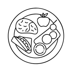 food icon icon, food icon vector illustration-simple illustration of food icon, perfect for food icon logos and icons