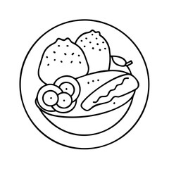 food related icon icon, food related icon vector illustration-simple illustration of food related icon, perfect for food related icon logos and icons