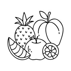 fruit icon icon, fruit icon vector illustration-simple illustration of fruit icon, perfect for fruit icon logos and icons