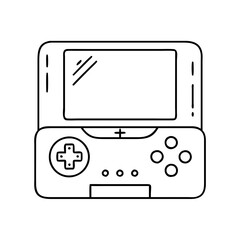 game console icon, game console vector illustration-simple illustration of game console, perfect for game console logos and icons
