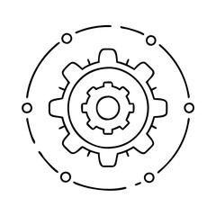 gear icon, gear vector illustration-simple illustration of gear, perfect for gear logos and icons