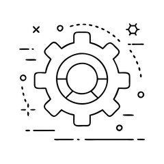 gear settings icon, gear settings vector illustration-simple illustration of gear settings, perfect for gear settings logos and icons