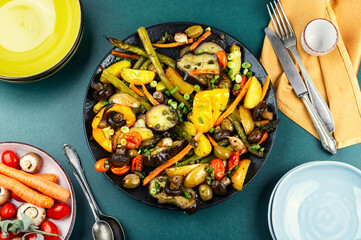 Homemade Roasted Vegetables.