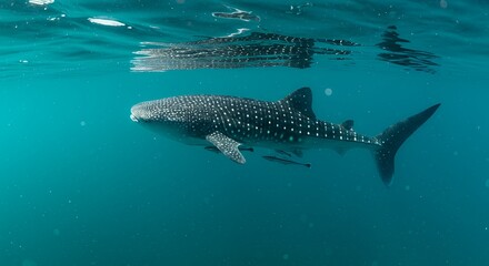 Whale Shark Swimming Underwater