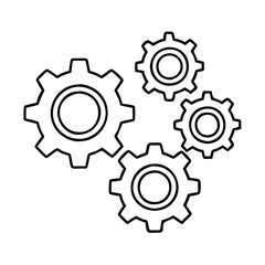 gear wheels icon, gear wheels vector illustration-simple illustration of gear wheels, perfect for gear wheels logos and icons